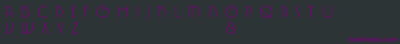 SpringgardenPl Font – Purple Fonts on Black Background