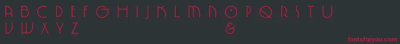 SpringgardenPl Font – Red Fonts on Black Background
