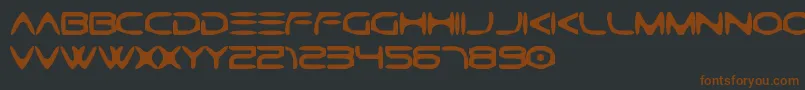 GtekCavernaフォントについての詳細 フォントGtekCaverna – 黒い背景に茶色のフォント