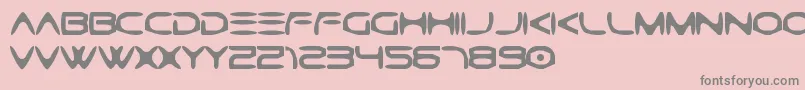 Шрифт GtekCaverna – серые шрифты на розовом фоне