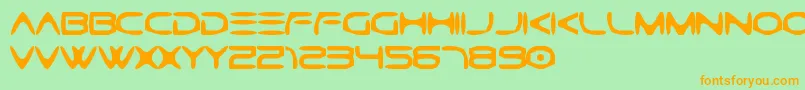 Weitere Informationen zur GtekCaverna-Schriftart GtekCaverna-Schriftart – Orangefarbene Schriften auf grünem Hintergrund
