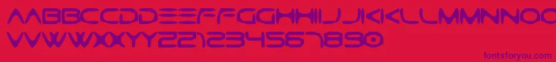 Шрифт GtekCaverna – фиолетовые шрифты на красном фоне