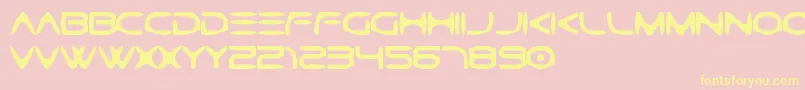 GtekCaverna Font – Yellow Fonts on Pink Background