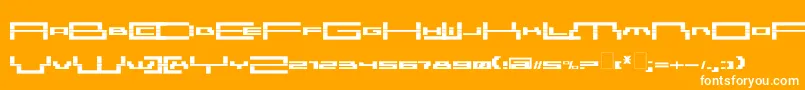 Amazhacker Font – White Fonts on Orange Background