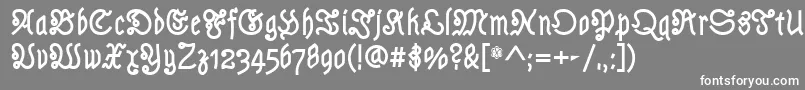 AstlochBold Font – White Fonts on Gray Background
