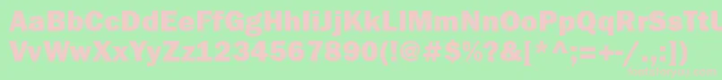 More about Franklingothheavygtt Font Franklingothheavygtt Font – Pink Fonts on Green Background