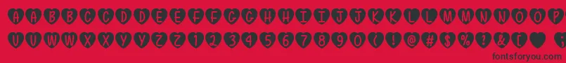 fuente LoveIsAwesomeTtf – Fuentes Negras Sobre Fondo Rojo