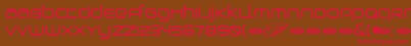 Birdman Font – Red Fonts on Brown Background