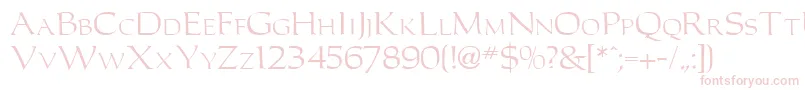 CarollerRegularDb Font – Pink Fonts on White Background