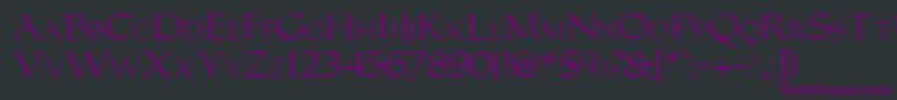 CarollerRegularDb Font – Purple Fonts on Black Background