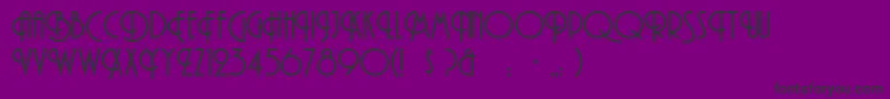 MadisonDeco Font – Black Fonts on Purple Background