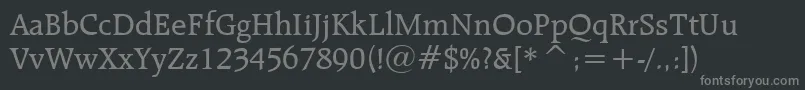 RaleighMediumBt Font – Gray Fonts on Black Background
