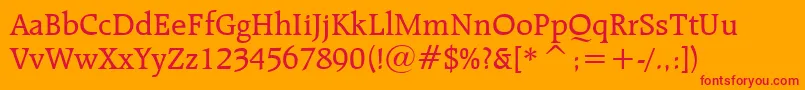 RaleighMediumBt Font – Red Fonts on Orange Background