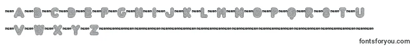 Ftactregdemo-fontti – teräväreunaiset fontit