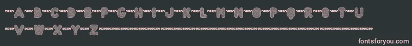 Ftactregdemo Font – Pink Fonts on Black Background