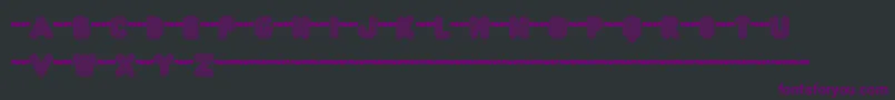 Fonte Ftactregdemo – fontes roxas em um fundo preto