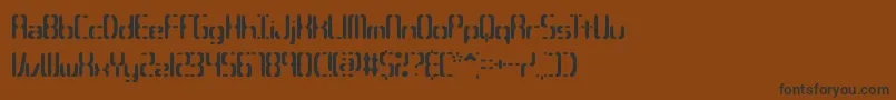 フォントCompc3s – 黒い文字が茶色の背景にあります