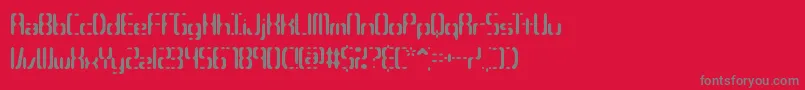 フォントCompc3s – 赤い背景に灰色の文字