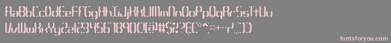 フォントCompc3s – 灰色の背景にピンクのフォント