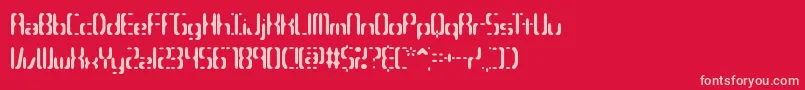 Compc3s Font – Pink Fonts on Red Background