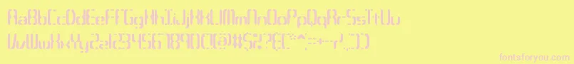 Compc3s Font – Pink Fonts on Yellow Background