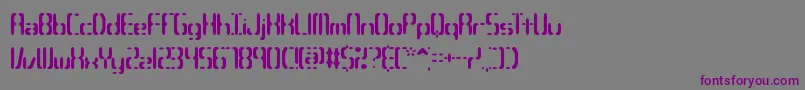 Compc3s Font – Purple Fonts on Gray Background