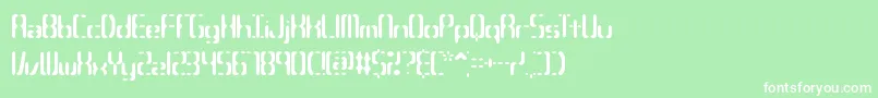 Compc3s Font – White Fonts on Green Background