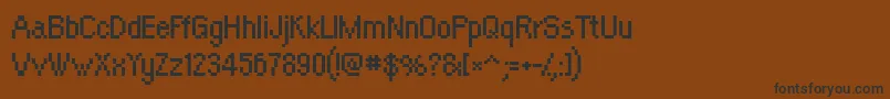 Шрифт Orangeki – чёрные шрифты на коричневом фоне