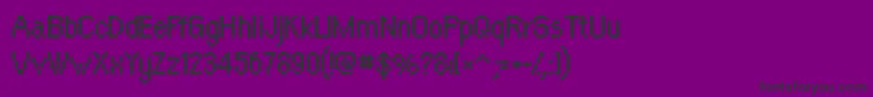 Шрифт Orangeki – чёрные шрифты на фиолетовом фоне