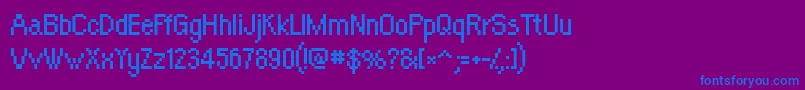 Шрифт Orangeki – синие шрифты на фиолетовом фоне