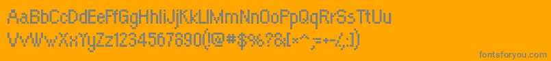 Orangeki Font – Gray Fonts on Orange Background