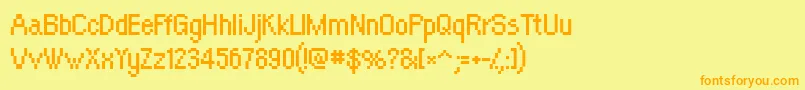 Orangeki Font – Orange Fonts on Yellow Background