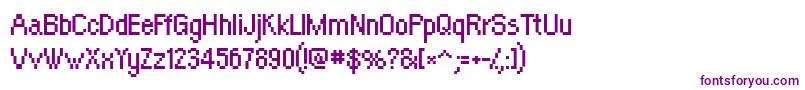 Шрифт Orangeki – фиолетовые шрифты на белом фоне