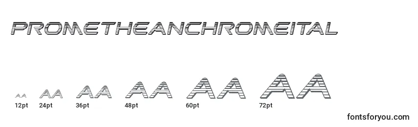 Prometheanchromeital Font Sizes