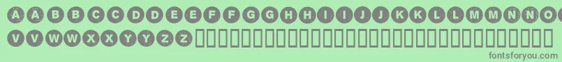 Sectionintersection Font – Gray Fonts on Green Background