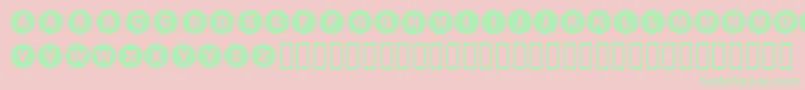 Sectionintersection Font – Green Fonts on Pink Background