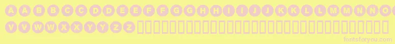 Sectionintersection Font – Pink Fonts on Yellow Background
