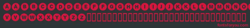 Sectionintersection Font – Red Fonts on Black Background