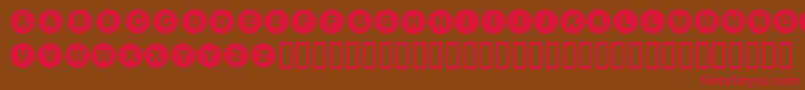 Sectionintersection Font – Red Fonts on Brown Background