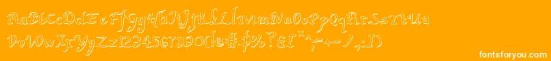 Valleyforgeo Font – White Fonts on Orange Background