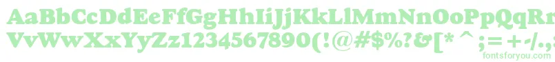 GoudyHeavyfaceBt Font – Green Fonts on White Background