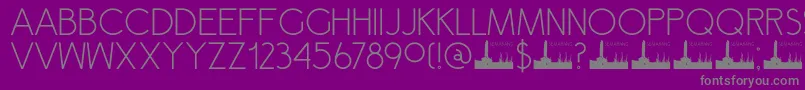 DkSemarang Font – Gray Fonts on Purple Background