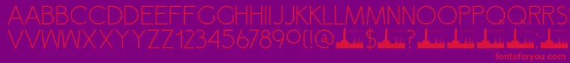 DkSemarang Font – Red Fonts on Purple Background