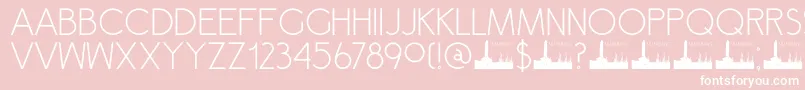 DkSemarang Font – White Fonts on Pink Background