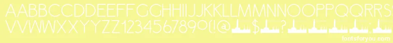 DkSemarang Font – White Fonts on Yellow Background