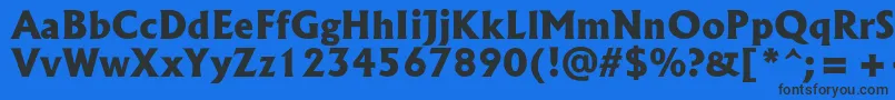 SpsloldkingcBold Font – Black Fonts on Blue Background