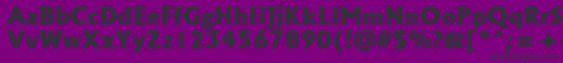 フォントSpsloldkingcBold – 紫の背景に黒い文字