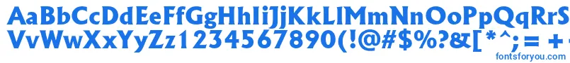 フォントSpsloldkingcBold – 青いフォント