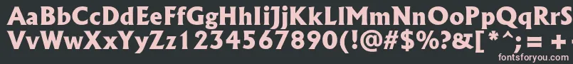 SpsloldkingcBold Font – Pink Fonts on Black Background