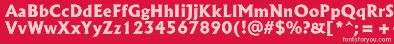 SpsloldkingcBold Font – Pink Fonts on Red Background